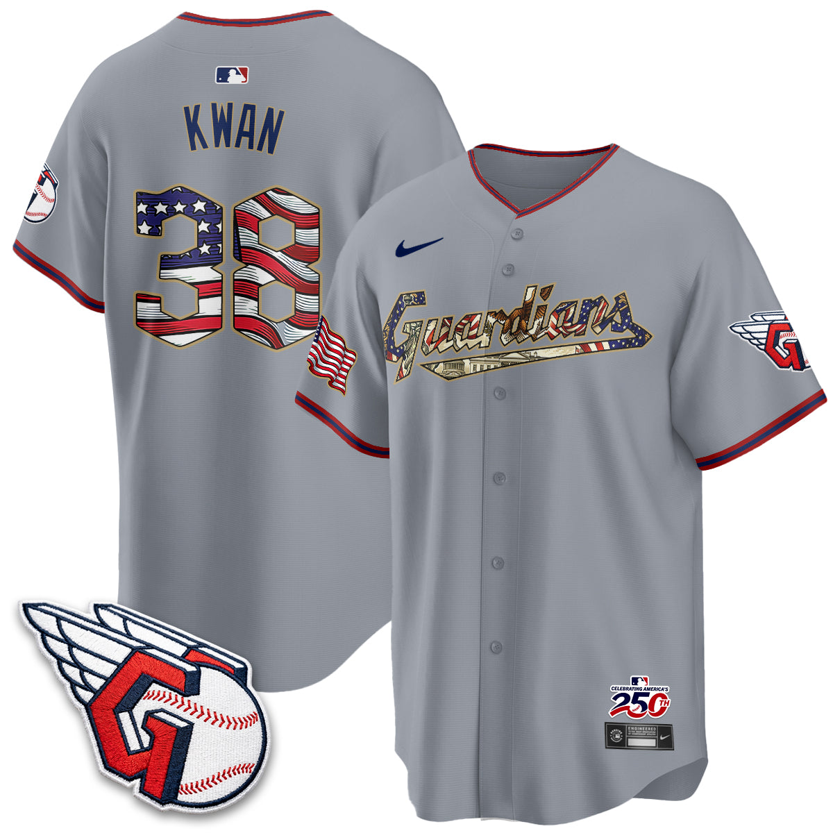 CLE 2026 Independence Day USA Vapor Jersey - Stitched