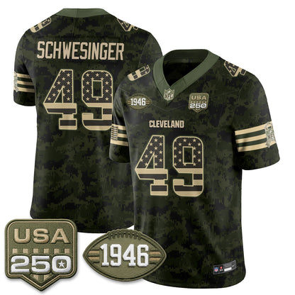 Cleveland Browns 2026 Salute to Service Vapor Jersey - Stitched