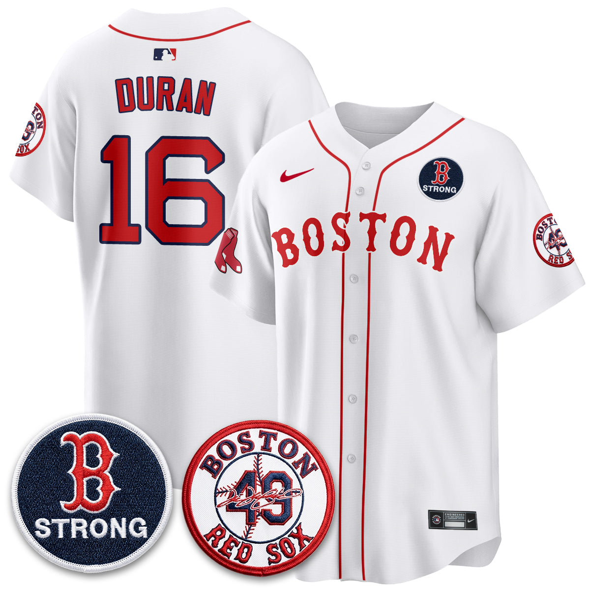 BOS Tim Wakefield Memorial Patch Vaper Premier Limited Jersey - All Stitched V2