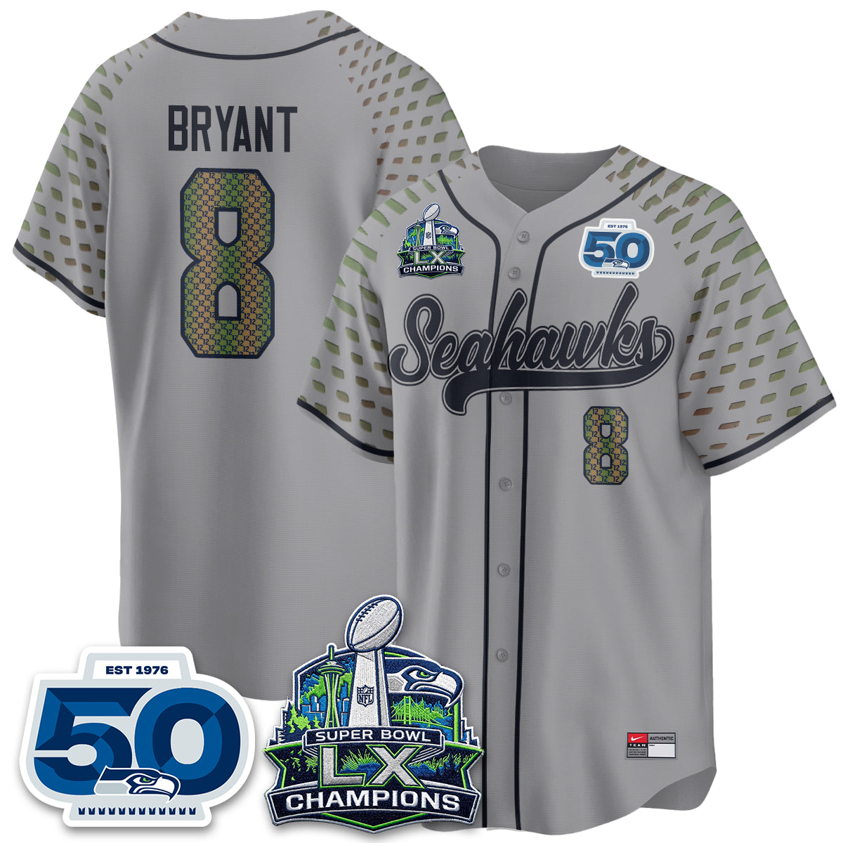 SEA SB LX Champs Vapor Baseball Jersey - Stitch