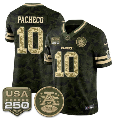 Kansas City Chiefs 2026 Salute to Service Vapor Jersey - Stitched