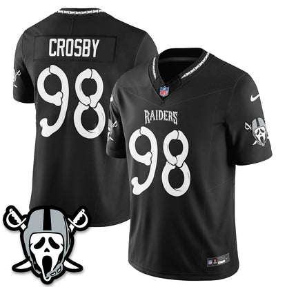 Las Vegas Raiders x Ghost Face Edition Vapor Jersey - Stitched