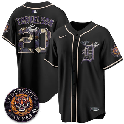 Detroit Tigers Nightmare Edition Vapor Limited Jersey - Stitched
