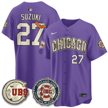 Chicago Cubs Halloween 2026 Vapor Limited Jersey - Stitched