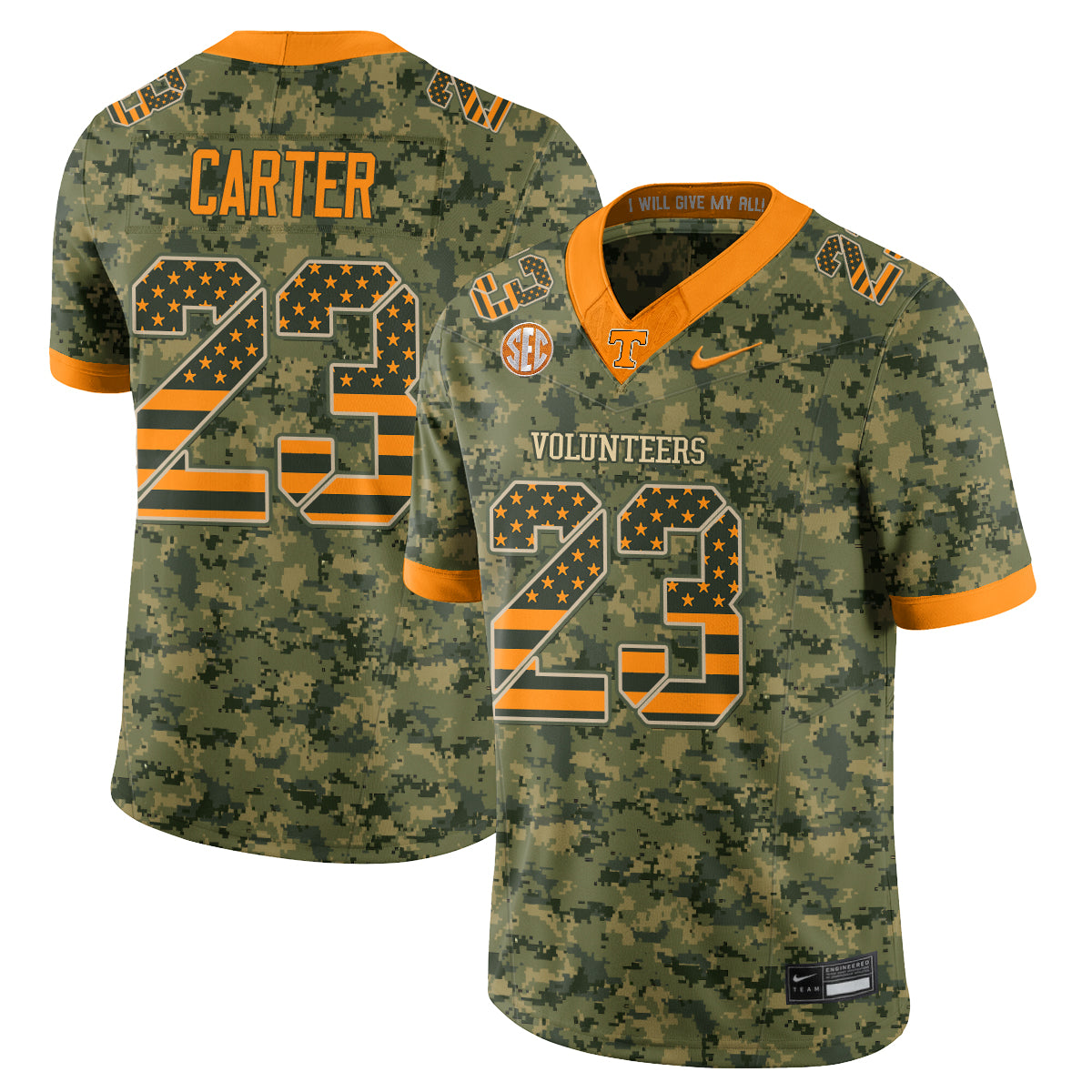 TENN 2026 Camouflage Edition Vapor Jersey - Stitched