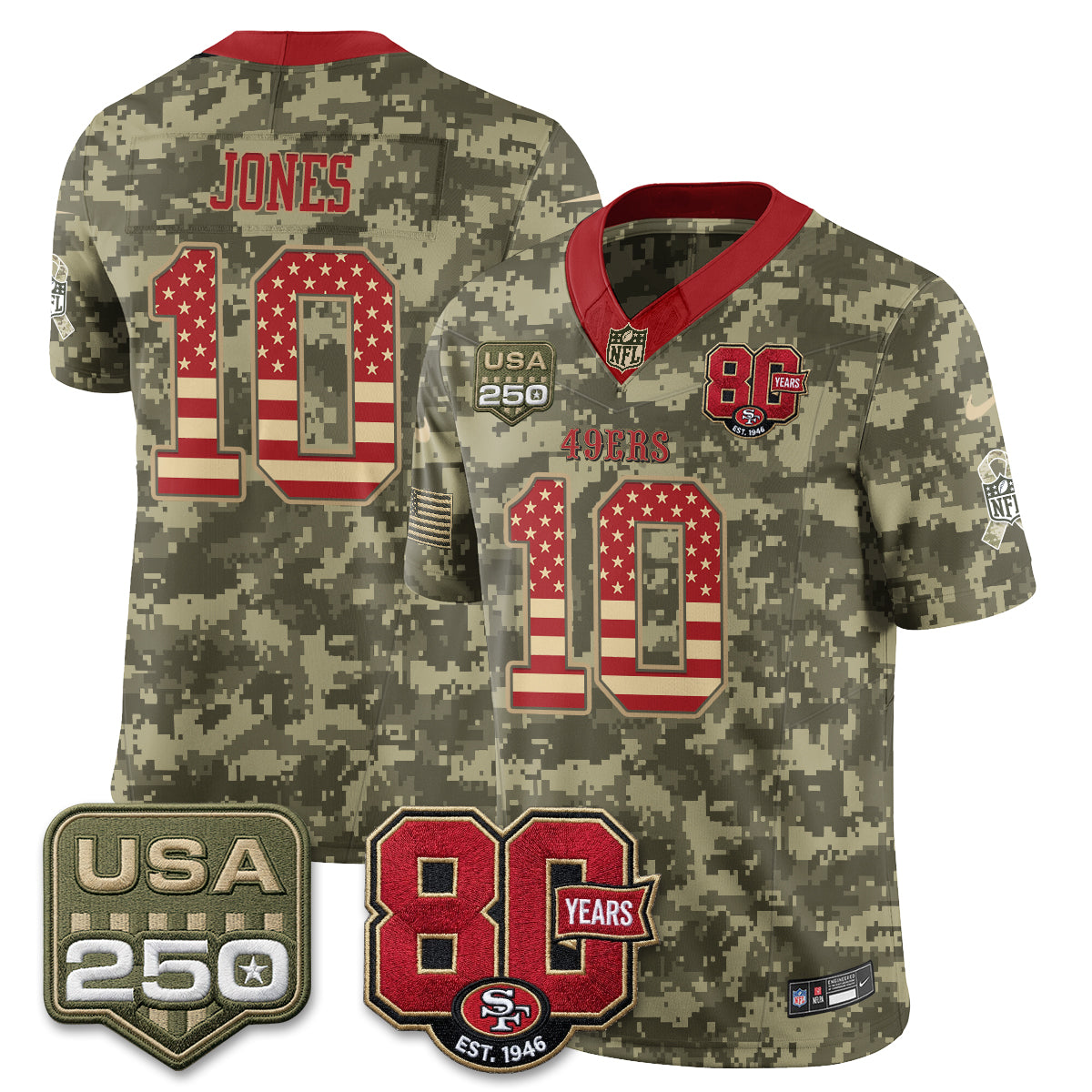 SF 2026 Salute to Service Edition Vapor Jersey - Stitched