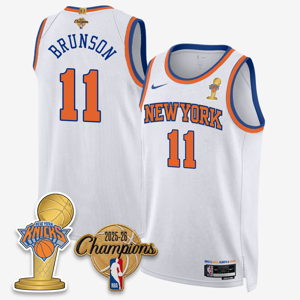 NYK 2026 NBA Champions Gold Edition Vapor Jersey - Stitched n3