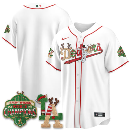 Los Angeles Dodgers 2026 Christmas Edition Vapor Jersey- Stitched