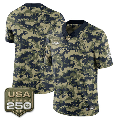 DAL 2026 Salute to Service Edition Vapor Jersey - Stitched