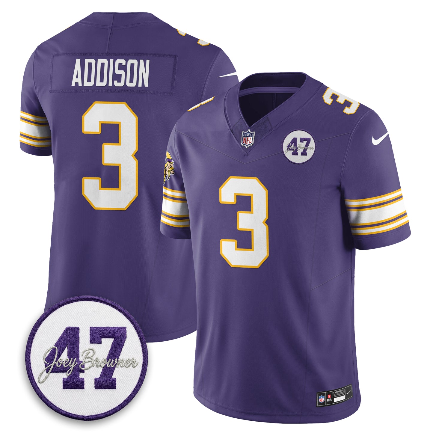 MIN Joey Browner Thank You For Memories - 1960 – 2026 Football Vapor Limited Jersey - All Stitched
