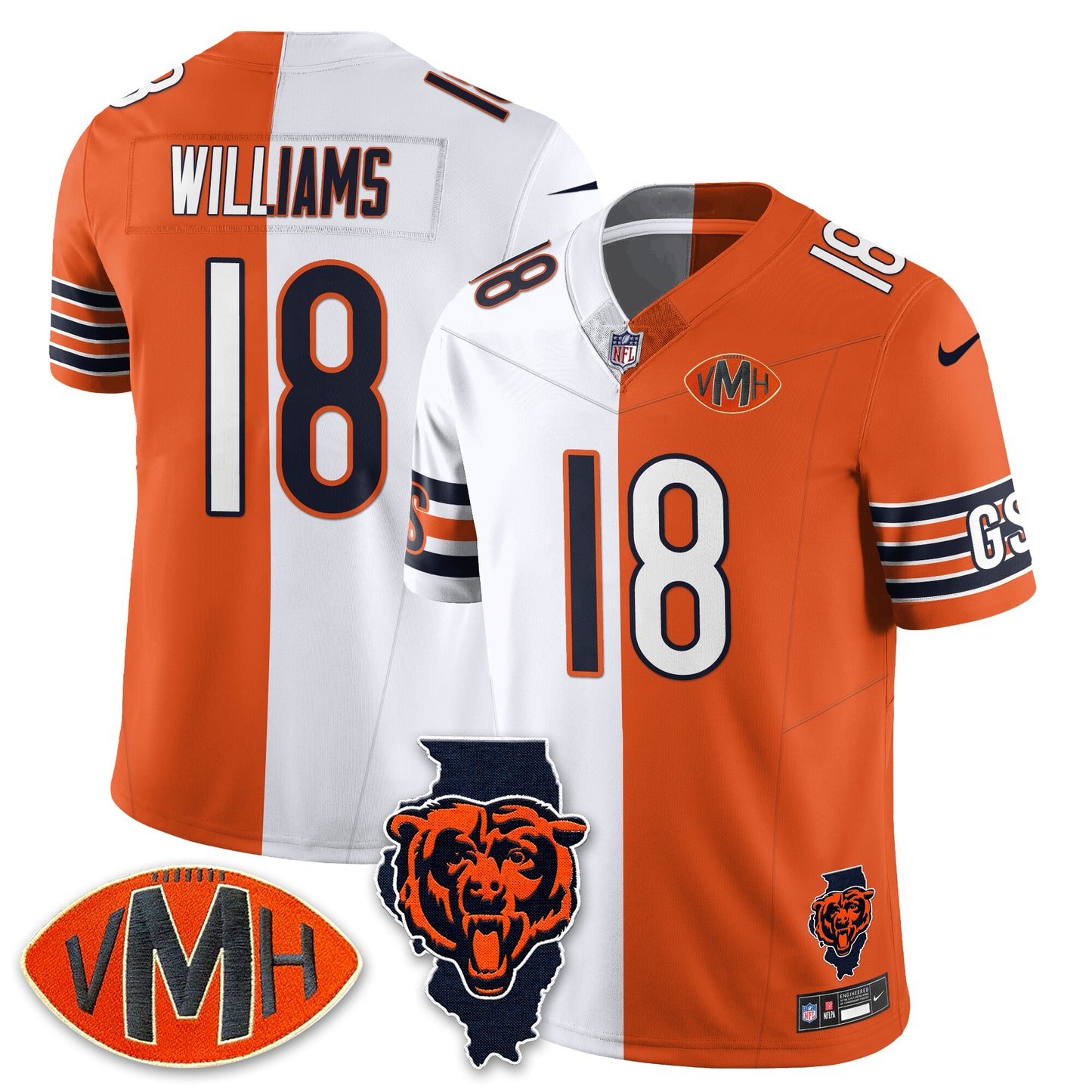 CHI Honor Virginia Halas McCaskey Jersey - Stitched n1