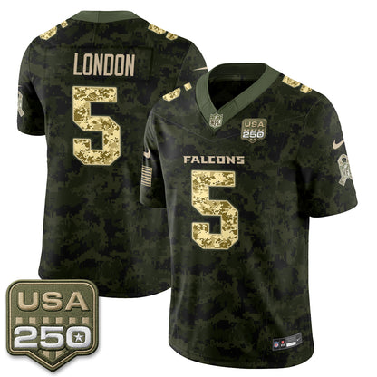Atlanta Falcons 2026 Salute to Service Vapor Jersey - Stitched