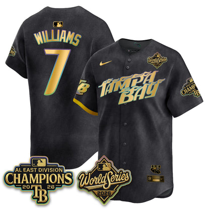 TB 2026 AL Champions Gold Edition Vapor Jersey - Stitched