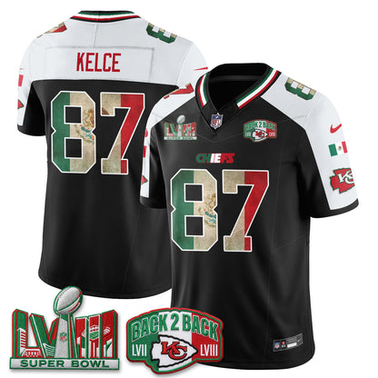 Kansas City Chiefs Mexico Edition Vapor Jersey - Stitched