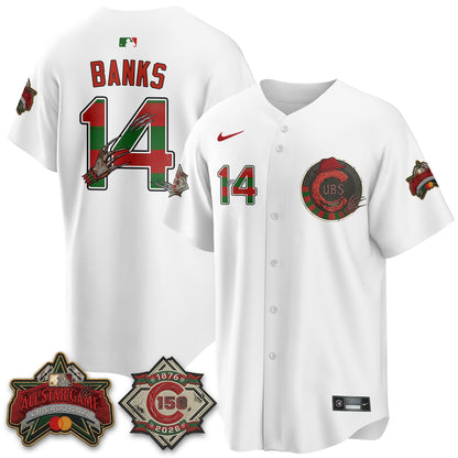 Chicago Cubs A Nightmare on Wrigley Field Edition Vapor Jersey - Stitched