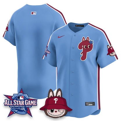 Philadelphia Phillies Fanged Rabbit Doll  Vapor Limited Jersey - Stitched