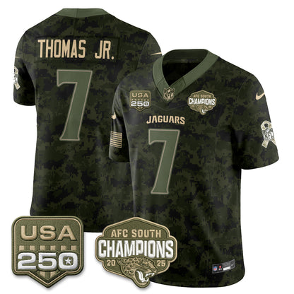 Jacksonville Jaguars 2026 Salute to Service Vapor Jersey - Stitched
