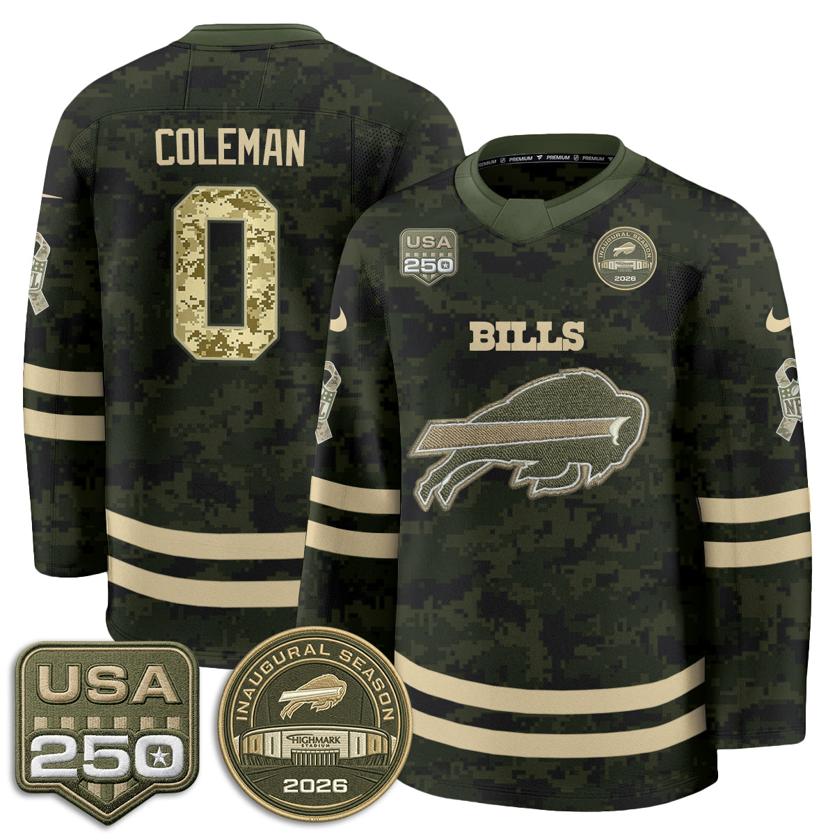 BUF 2026 Salute To Service Edition Hockey Jersey - Printed