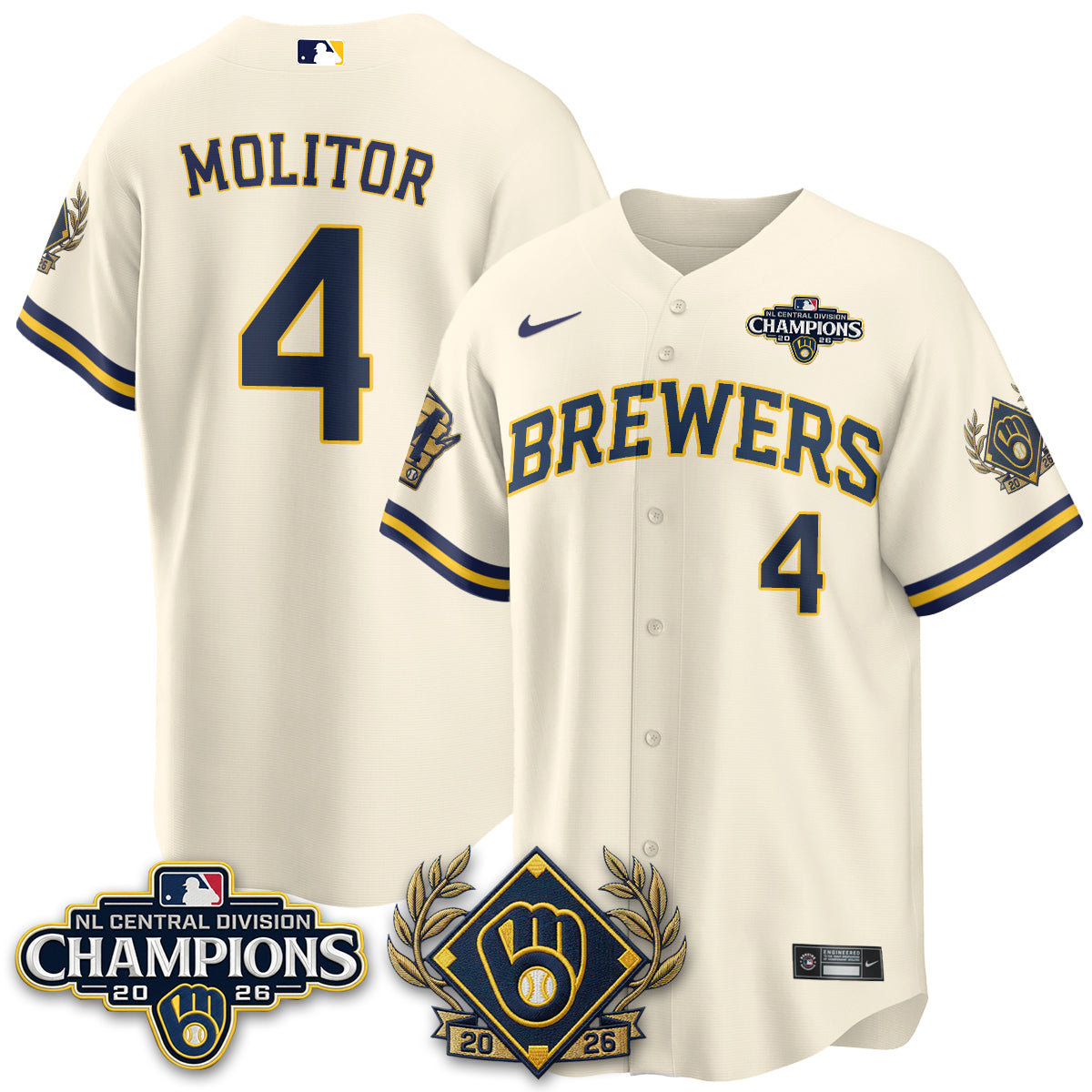 MIL 2026 NL Division Champs Vapor Jersey - Stitched