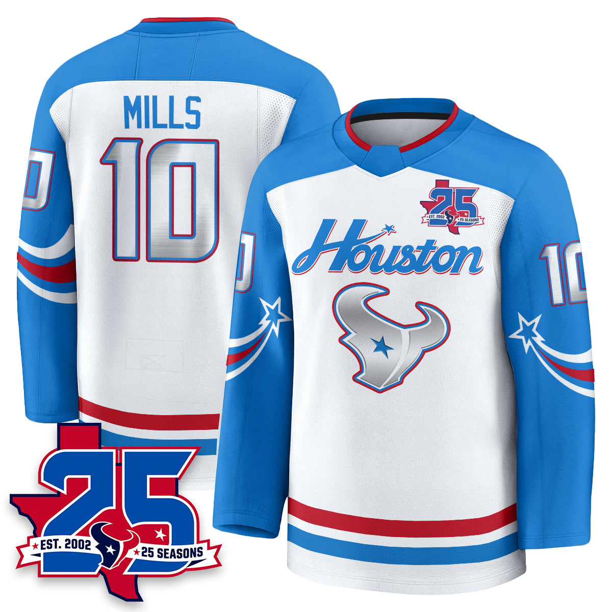 Houston Texans 2026 Rivalries Hockey Jersey - Printed
