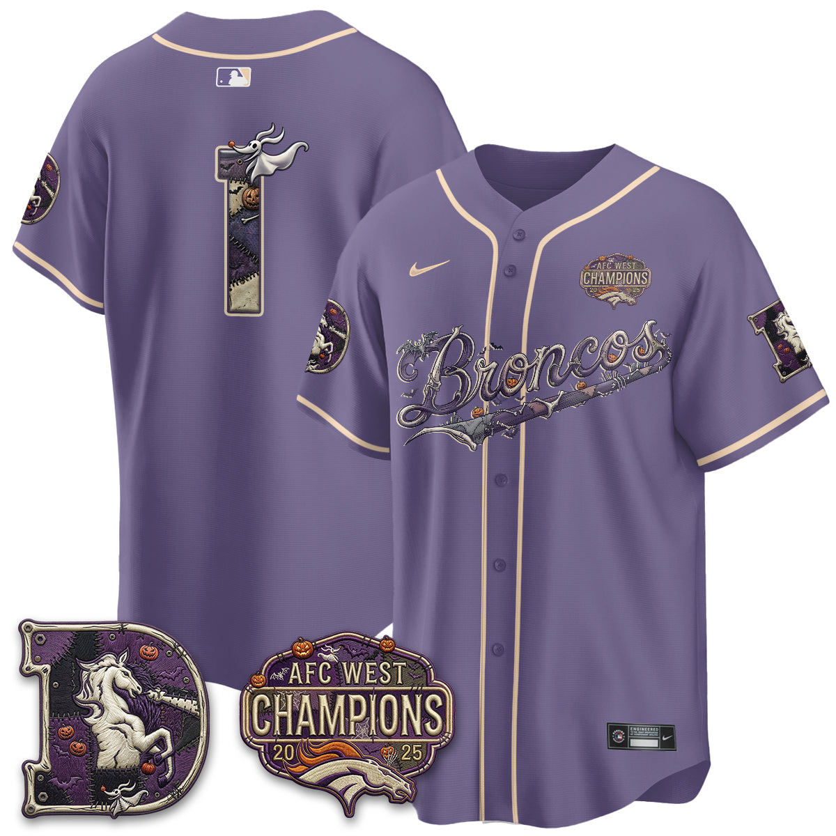 DEN 2026 Nightmare Edition Vapor Baseball Jersey - Stitched
