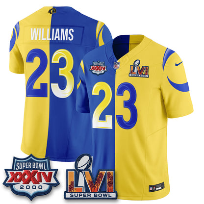 LAR Rivalries Split Vapor Jersey - Stitched