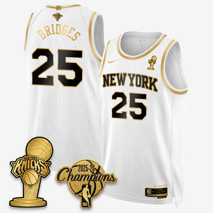 NYK 2026 NBA Champions Gold Edition Vapor Jersey - Stitched n3