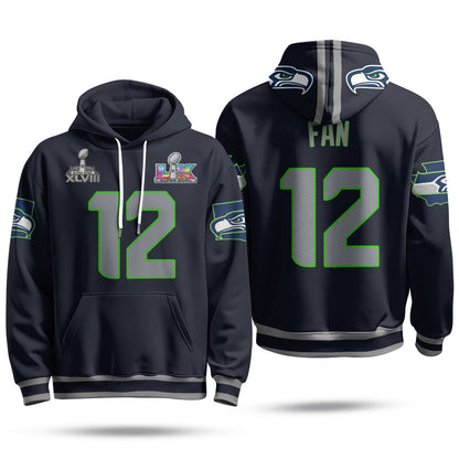 SEA S.Bowl Champs Fleece Hoodie - Printed