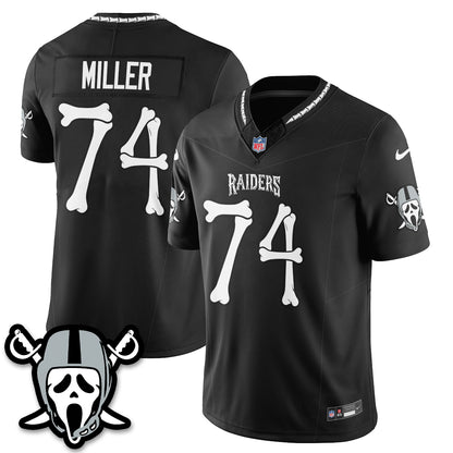 Las Vegas Raiders x Ghost Face Edition Vapor Jersey - Stitched