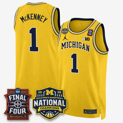 MICH 2026 NCAA Basketball Champions Limited Jersey - All Stitched