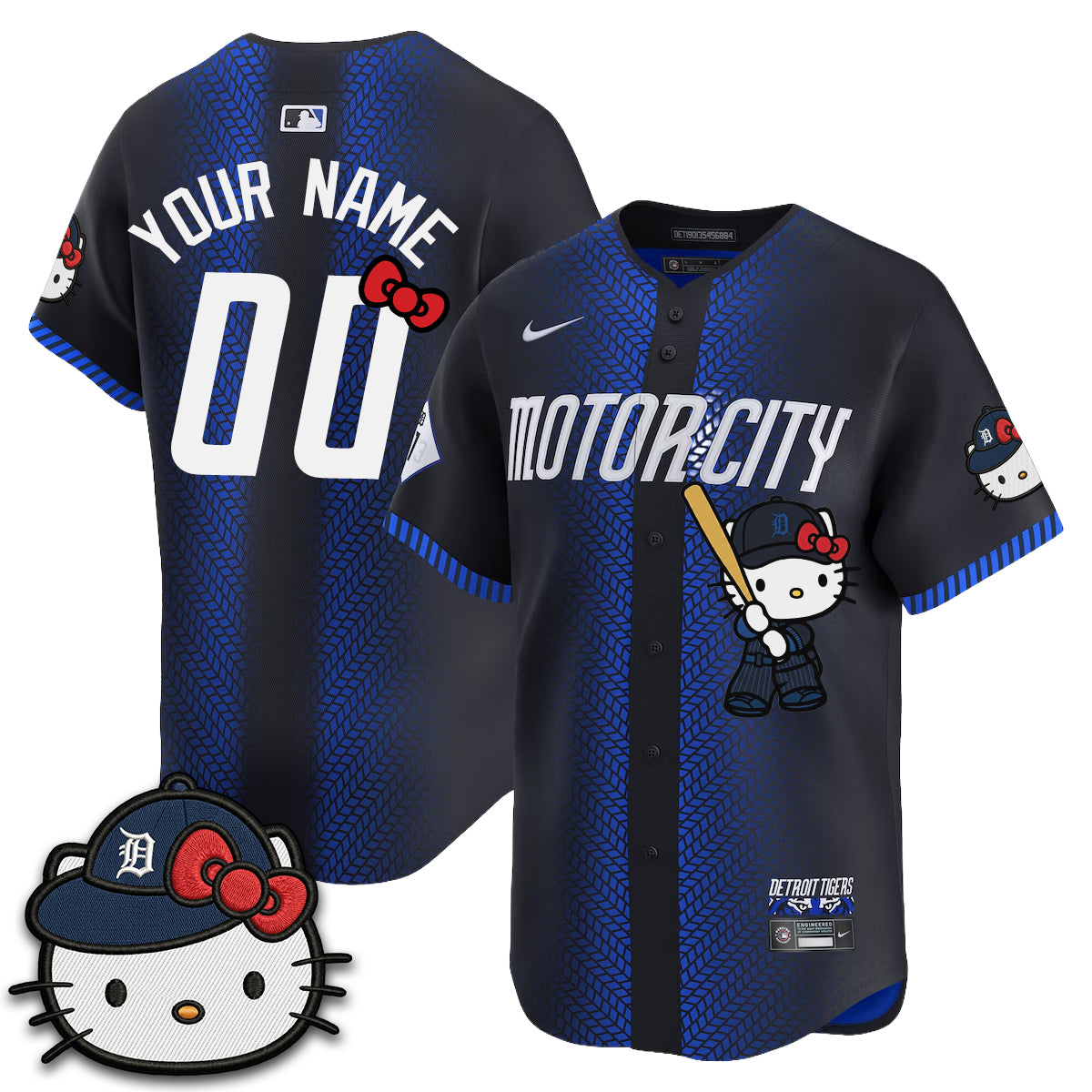 Detroit Tigers x Meow KT Edition Vapor Limited Custom Jersey - Stitched