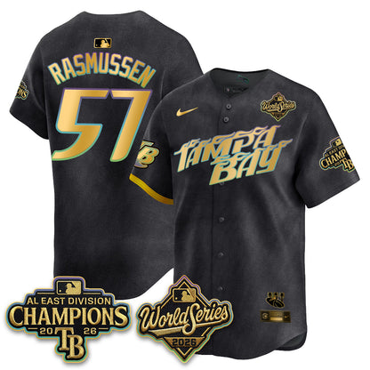 TB 2026 AL Champions Gold Edition Vapor Jersey - Stitched