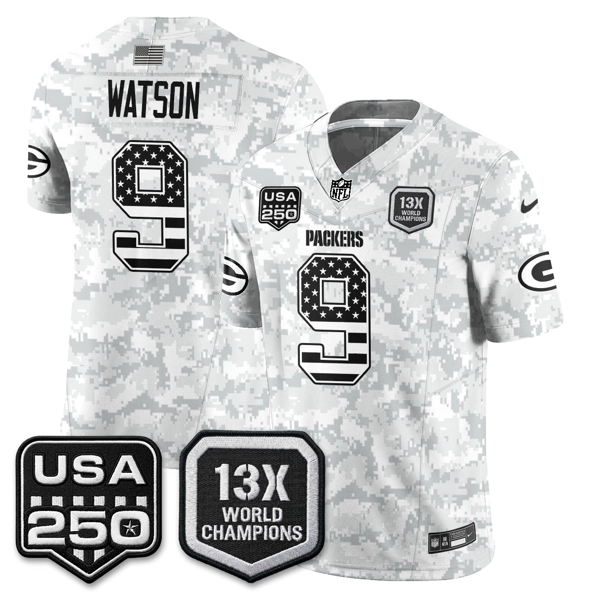 Green Bay Packers 2026 Salute To Service Edition Vapor Jersey - Stitched