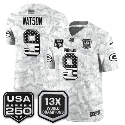 Green Bay Packers 2026 Salute To Service Edition Vapor Jersey - Stitched