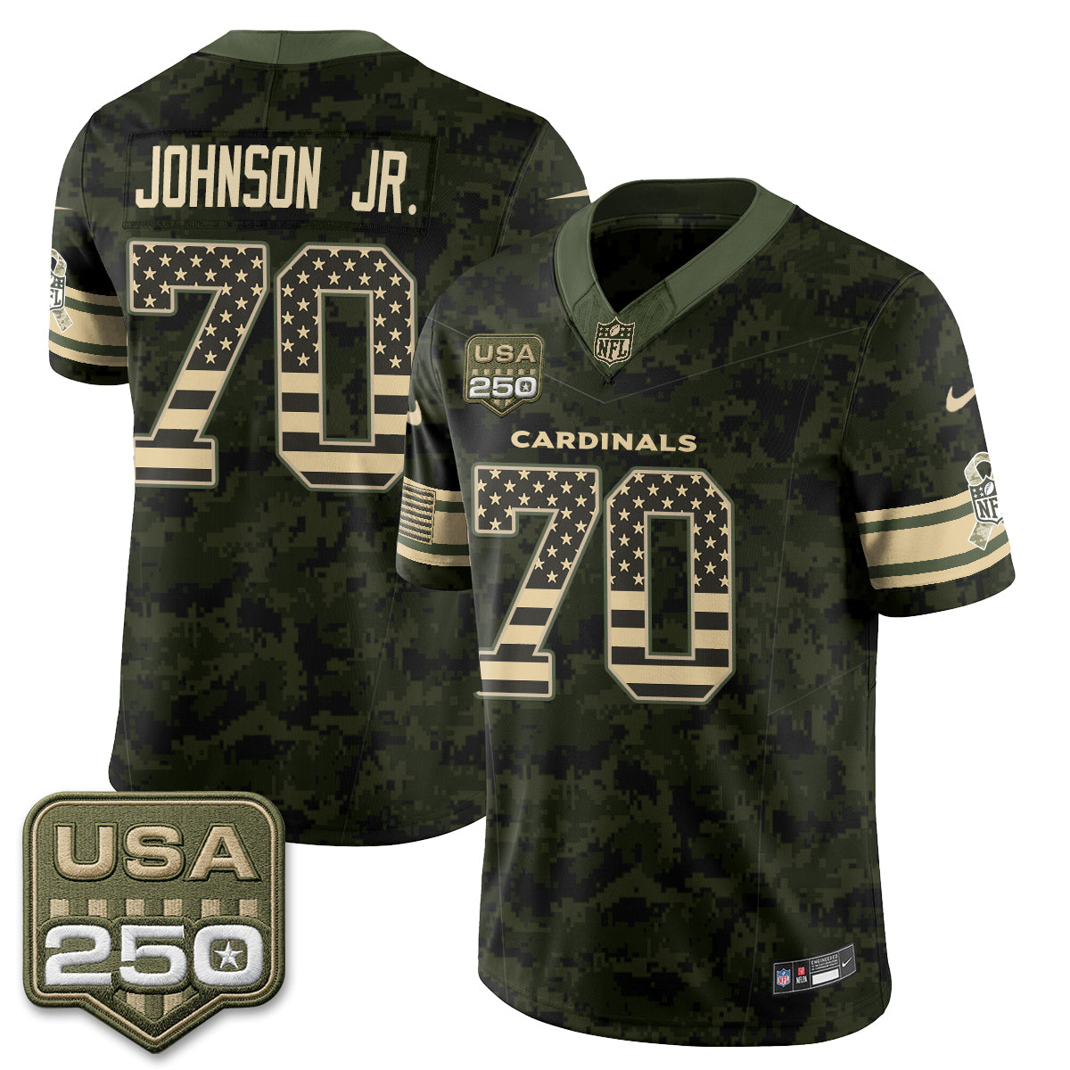 Arizona Cardinals 2026 Salute to Service Vapor Jersey - Stitched