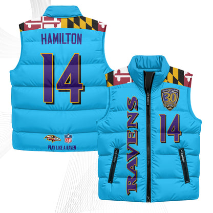 BAL Maryland Puffer Vest - Printed