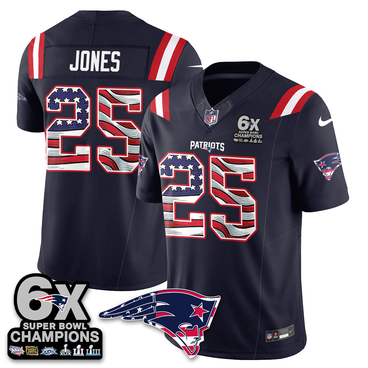 NE America Edition Vapor Jersey V2- Stitched