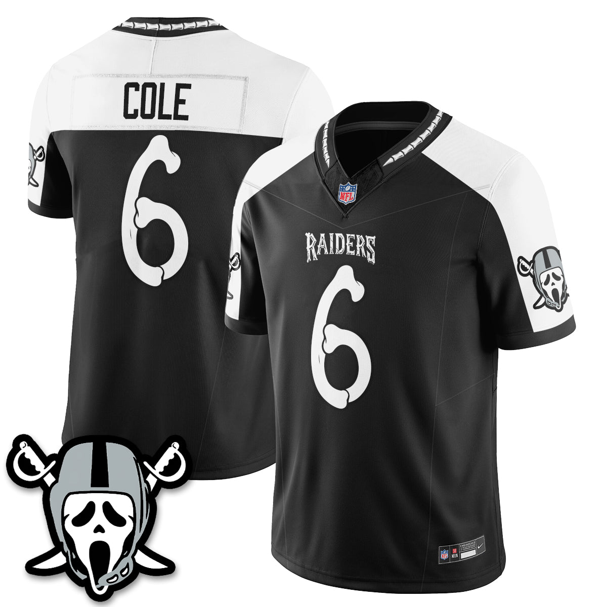 Las Vegas Raiders x Ghost Face Edition Vapor Jersey - Stitched