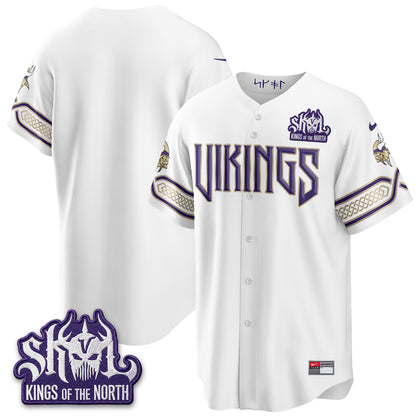 Minnesota Vikings 2026 Rivalries Edition Baseball Vapor Jersey - Stitched