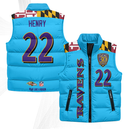 BAL Maryland Puffer Vest - Printed