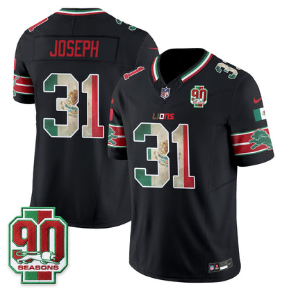 Detroit Lions Mexico Edition Vapor Jersey - Stitched