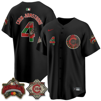 Chicago Cubs A Nightmare on Wrigley Field Edition Vapor Jersey - Stitched