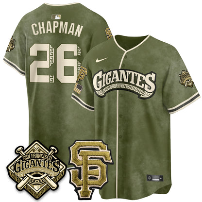 SF New Era Olive 2026 Armed Forces Day Jersey - All Stitched