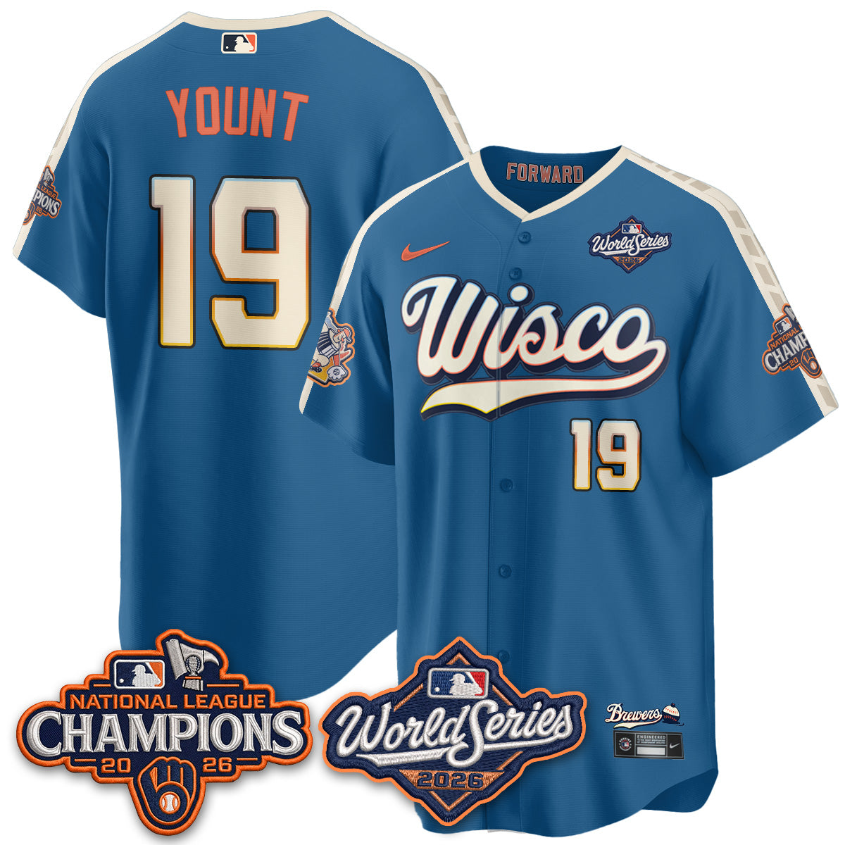 MIL 2026 NL Champions Vapor Jersey - Stitched n1