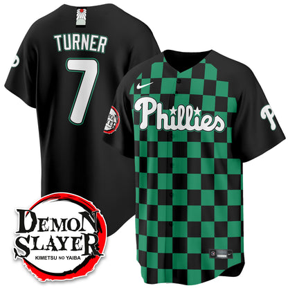 Philadelphia Phillies Demon Slayer Vapor Limited Jersey - Stitched