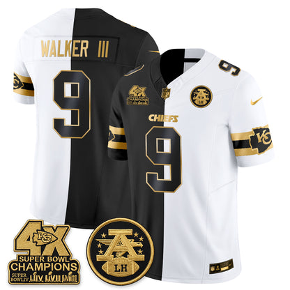 KC 4X Champs Gold Edition Vapor Jersey - Stitched