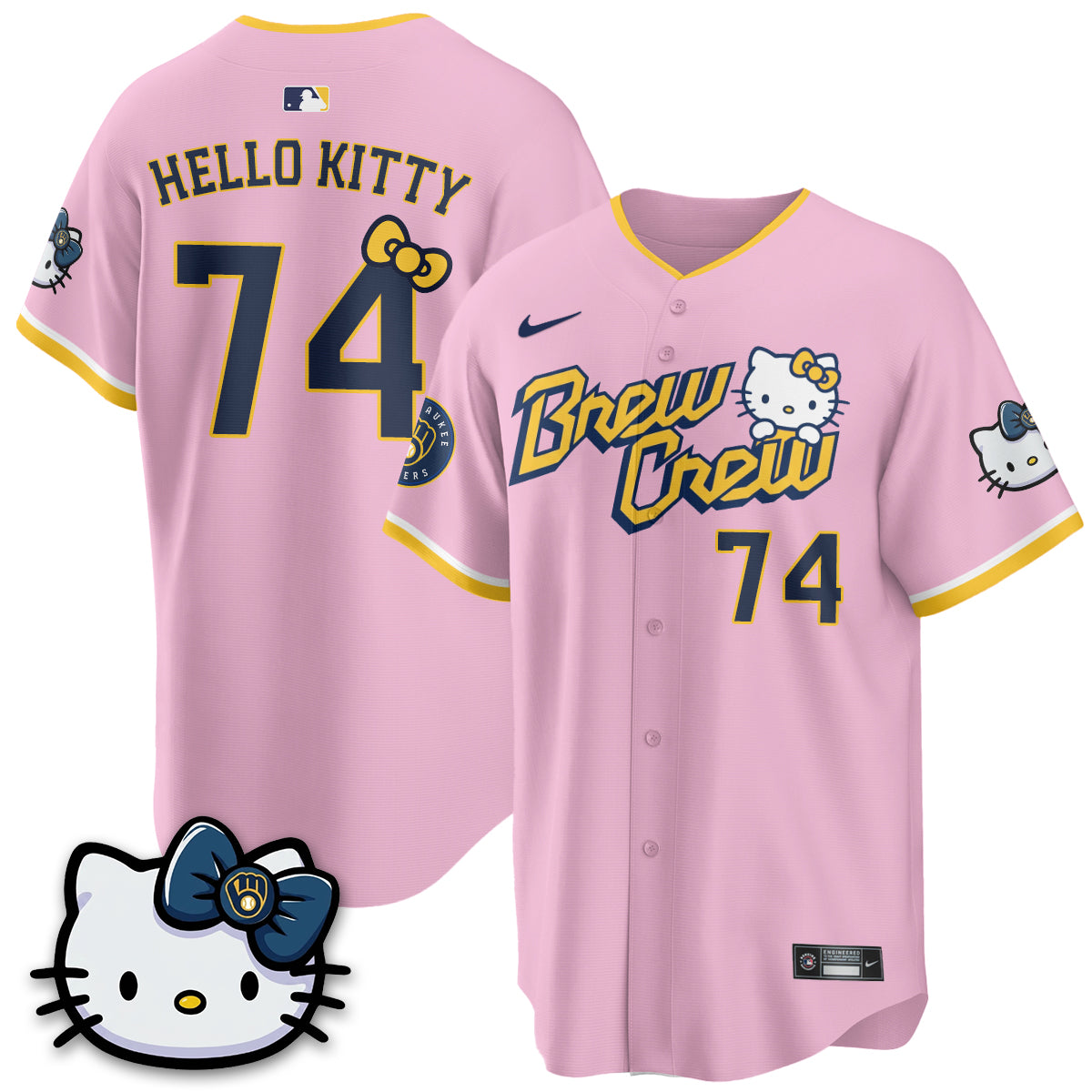 Milwaukee Brewers x Meow KT Vapor Jersey - Stitched N1