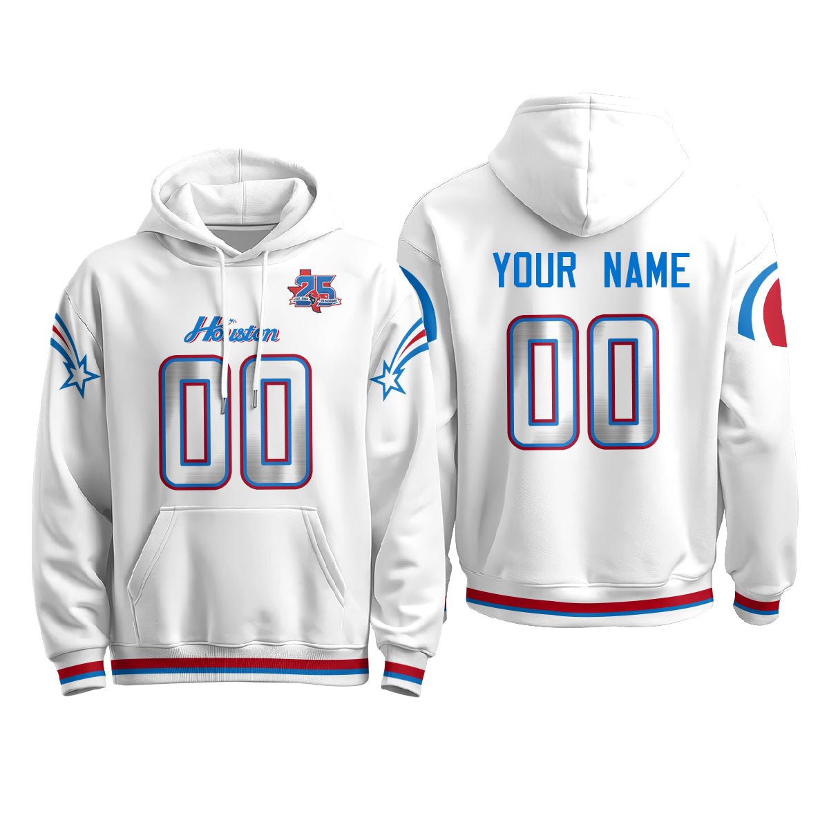 HOU Star Edition Pullover Custom Hoodie - Printed