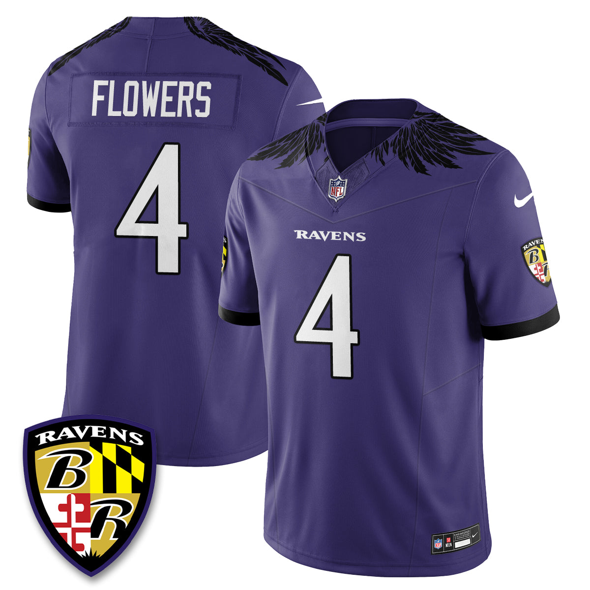 Baltimore Ravens Halloween Edition Vapor Jersey - Stitched