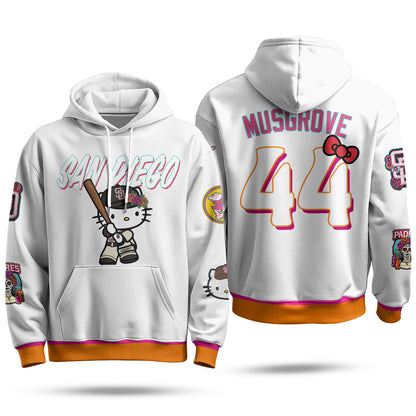 San Diego Padres x Meow KT Fleece Hoodie - Printed